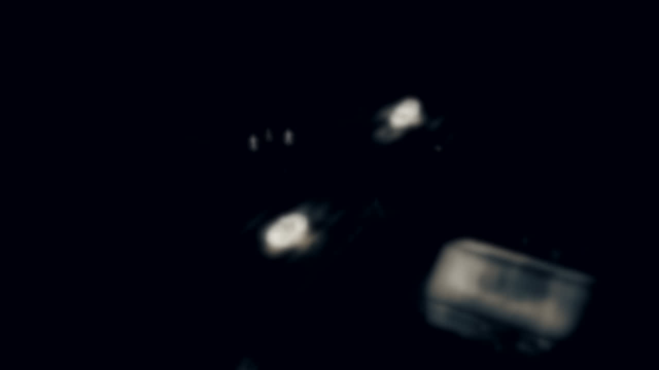 Thermal infrared reconnaissance view of warm signatures over a cold industrial area at night